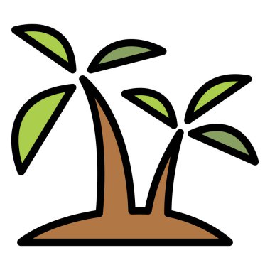 Ada renk çizgisi simgesi