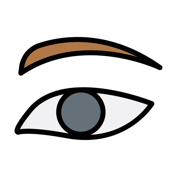 Augenfarbe Linie Symbol — Stockvektor