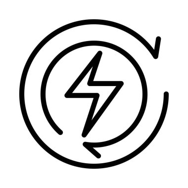 Güç simgesini ince çizgi biçiminde yeniden kullan