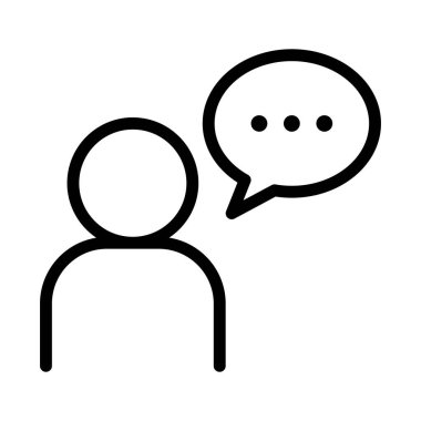 İnce çizgi biçiminde konuşan simge