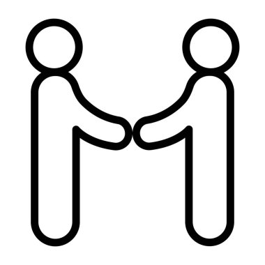 İnce çizgi biçiminde anlaşma simgesi