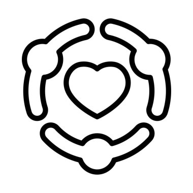 İnce çizgi biçiminde hayırseverlik simgesi