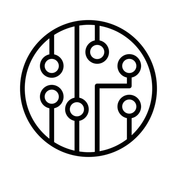 Иконка Стиле Тонкой Линии — стоковый вектор