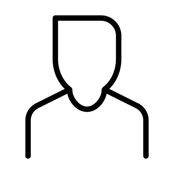Иконка Человека Тонкой Линии — стоковый вектор