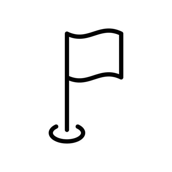 Εικόνα Σημαίας Στυλ Λεπτής Γραμμής — Διανυσματικό Αρχείο