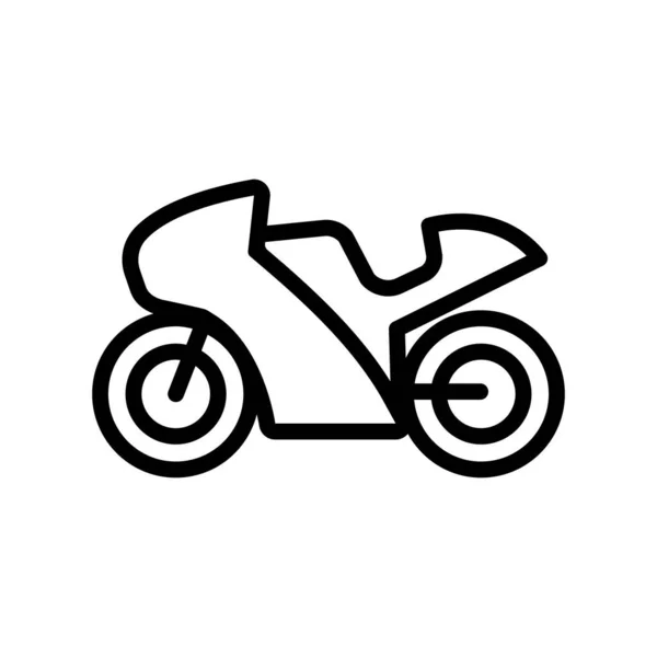 모양의 오토바이 아이콘 — 스톡 벡터