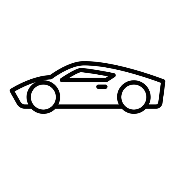 Иконка Спортивного Автомобиля Стиле Тонкой Линии — стоковый вектор