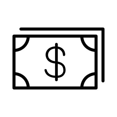 İnce çizgi biçiminde bütçe simgesi