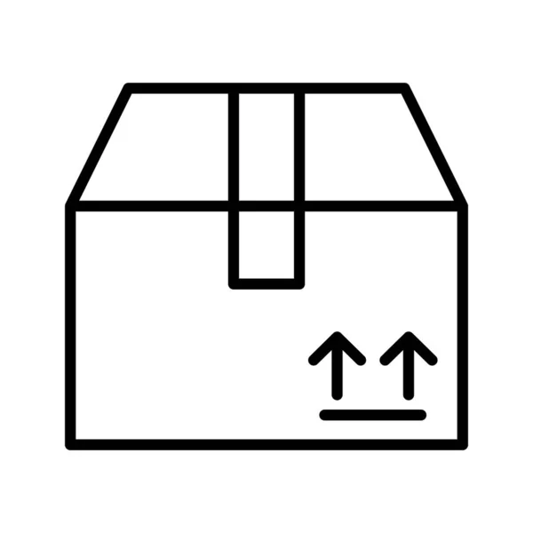 Icône Paquet Dans Style Ligne Mince — Image vectorielle