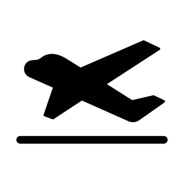 Havalimanı simgesi düz simge biçiminde