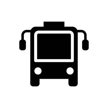 Okul servisi simgesi düz simge biçiminde