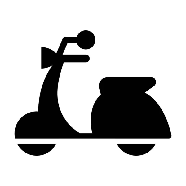 Icône Scooter Dans Style Icône Plate — Image vectorielle
