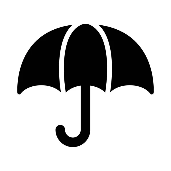 Regenschirm Ikone Stil Flacher Ikonen — Stockvektor