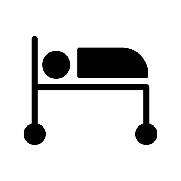 Patienten Ikone Flachen Icon Stil — Stockvektor
