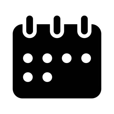 Düz simge biçiminde takvim simgesi