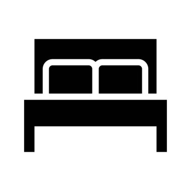 Düz simge biçiminde yatak simgesi