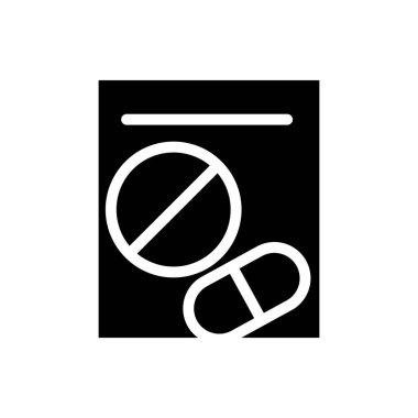 Düz simge biçiminde hap simgesi