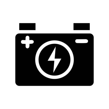 Düz simge biçiminde pil simgesi