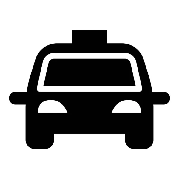 Icône Taxi Dans Style Icône Plate — Image vectorielle