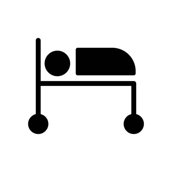 Patienten Ikone Flachen Icon Stil — Stockvektor