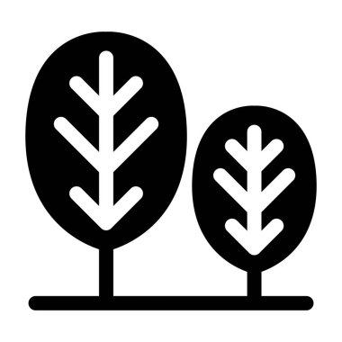 Forest simgesi vektör illüstrasyon grafik tasarımı