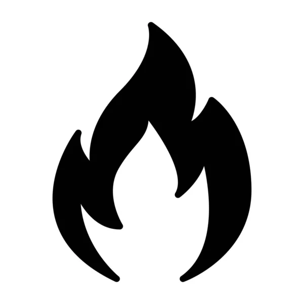 Alev simgesi vektör illüstrasyon grafik tasarımı