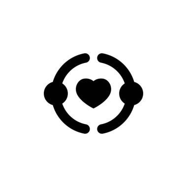 Arkadaşlık simgesi vektör illüstrasyon grafik tasarımı