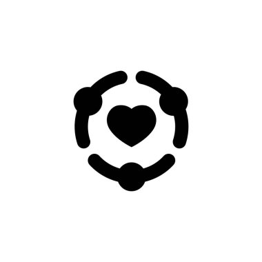 Arkadaşlık simgesi vektör illüstrasyon grafik tasarımı