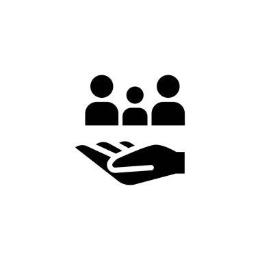 Sigorta simgesi vektör illüstrasyon grafik tasarımı