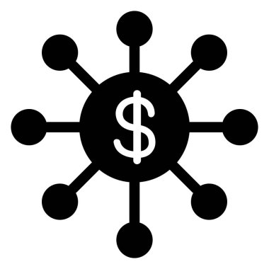 Finansal simge vektör illüstrasyon grafik tasarımı