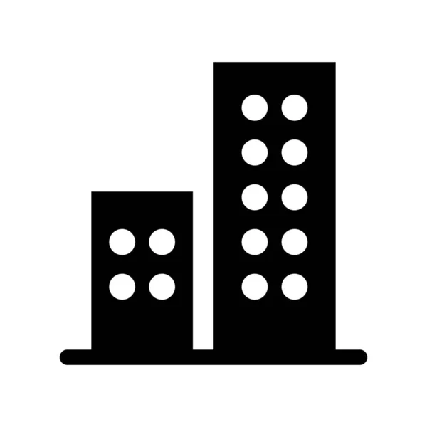 Gebäude Symbol Vektor Illustration Grafik Design — Stockvektor
