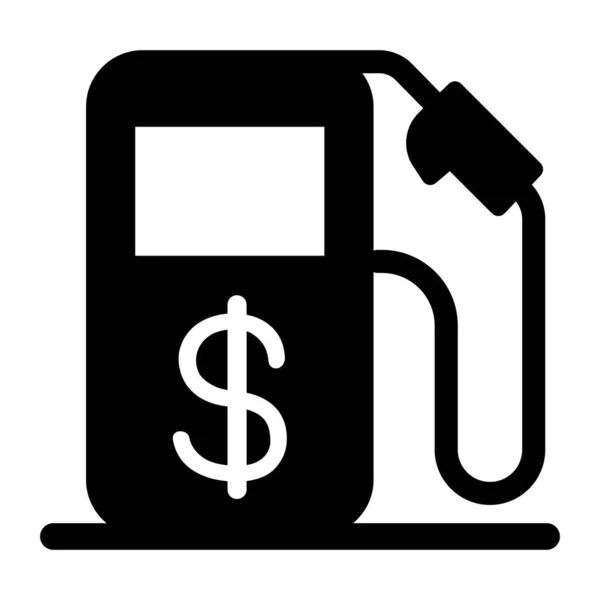 Yakıt yatırım simgesi vektör illüstrasyon grafik tasarımı