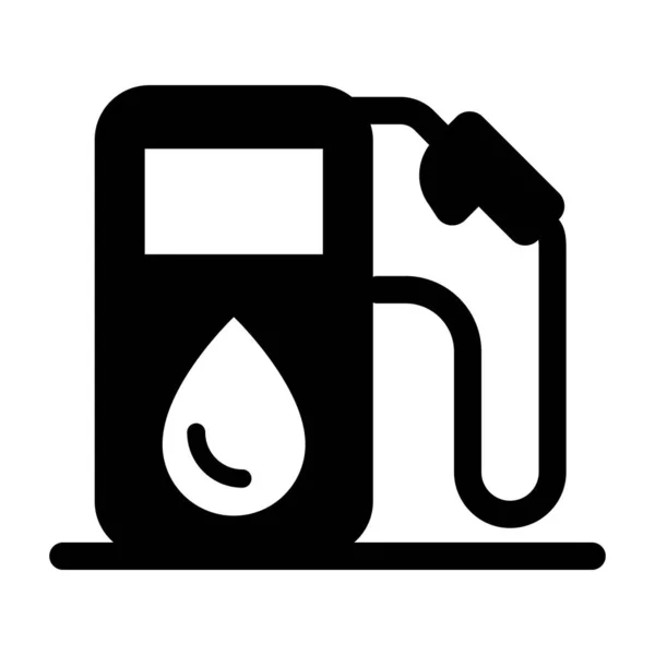 Icono Gasolinera Vector Ilustración Diseño Gráfico — Vector de stock