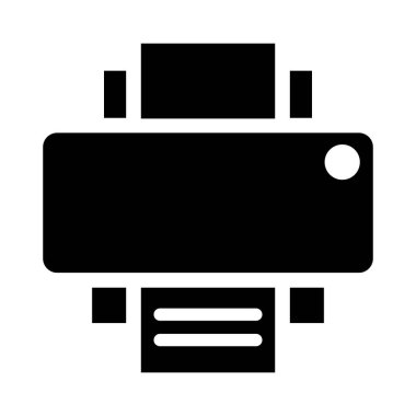 yazıcı simgesi vektör illüstrasyon grafik tasarımı