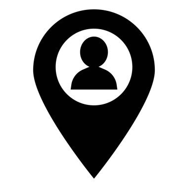 Adres simgesi vektör illüstrasyon grafik tasarımı