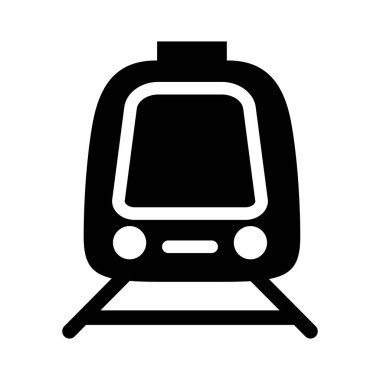 Tren simgesi vektör illüstrasyon grafik tasarımı