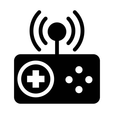oyun denetleyici simgesi vektör illüstrasyon grafik tasarımı