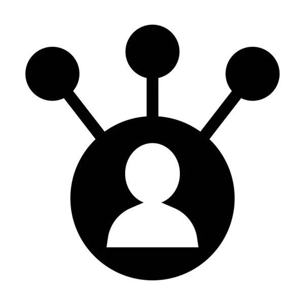 Soziales Netzwerk Symbol Vektor Illustration Grafik Design — Stockvektor