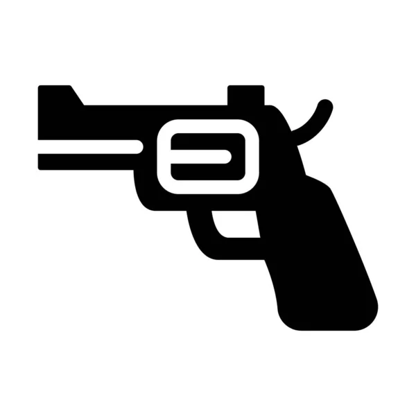 Grafický Design Vektorové Ilustrace Ikon Pistole — Stockový vektor