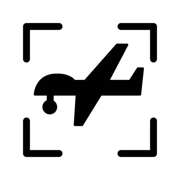 Grafický Design Vektorové Ilustrace Ikon Dronů — Stockový vektor