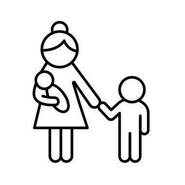 Anne ve çocuk simgesi