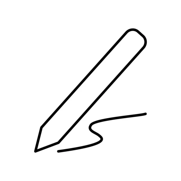Icono Boceto Línea Delgada Estilo Vector Ilustración Diseño Gráfico — Vector de stock