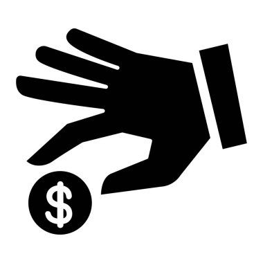 Para ikonu. Vektör illüstrasyon grafik tasarımı  