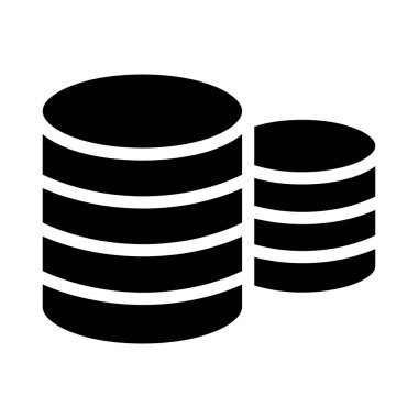 Veritabanı simgesi. Vektör illüstrasyon grafik tasarımı  