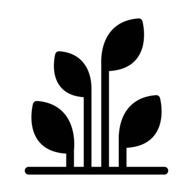 Bitki simgesi. Vektör illüstrasyon grafik tasarımı  