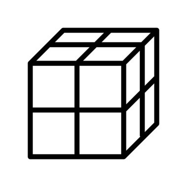 İnce çizgi biçiminde yapı simgesi. Vektör illüstrasyon grafik tasarımı