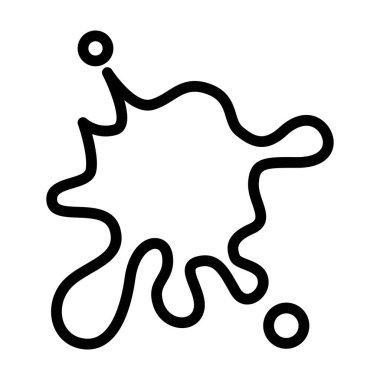 İnce çizgi şeklinde asit simgesi. Vektör illüstrasyon grafik tasarımı