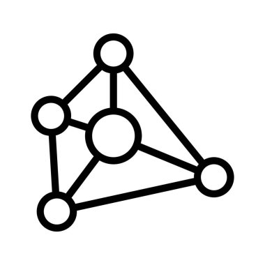 İnce çizgi biçiminde yapı simgesi. Vektör illüstrasyon grafik tasarımı