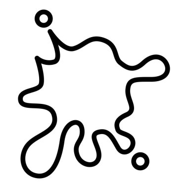 İnce çizgi şeklinde sıvı ikon. Vektör illüstrasyon grafik tasarımı