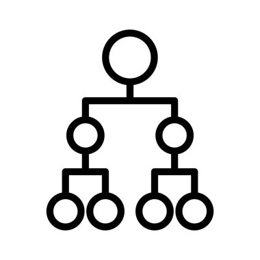 İnce çizgi biçiminde yapı simgesi. Vektör illüstrasyon grafik tasarımı